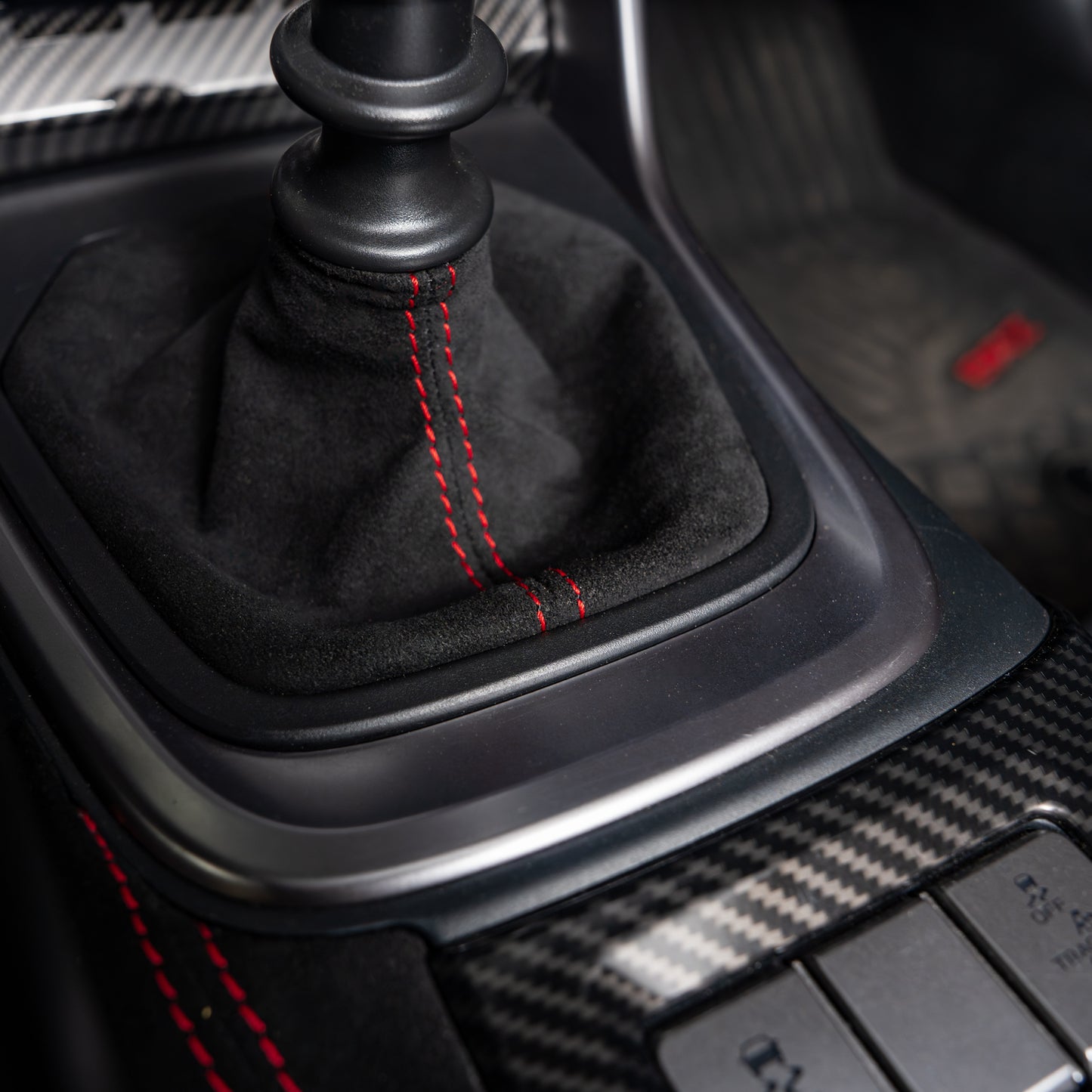 Billetworkz Alcantara Kit (Ultimate): Shift Knob, Shift Boot, E-Brake Boot Kit, and Door Pull Straps (1 Set) - Subaru BRZ/Toyota GR86 2022+ (Manual)