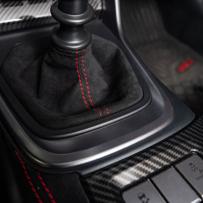 Billetworkz Alcantara Kit (Ultimate): Shift Knob, Shift Boot, E-Brake Boot Kit, and Door Pull Straps (1 Set) - Subaru BRZ/Toyota GR86 2022+ (Manual)