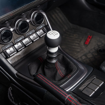 Billetworkz Alcantara Kit (Ultimate): Shift Knob, Shift Boot, E-Brake Boot Kit, and Door Pull Straps (1 Set) - Subaru BRZ/Toyota GR86 2022+ (Manual)