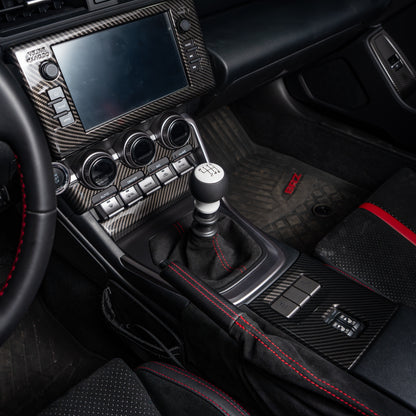 Billetworkz Alcantara Kit (Ultimate): Shift Knob, Shift Boot, E-Brake Boot Kit, and Door Pull Straps (1 Set) - Subaru BRZ/Toyota GR86 2022+ (Manual)