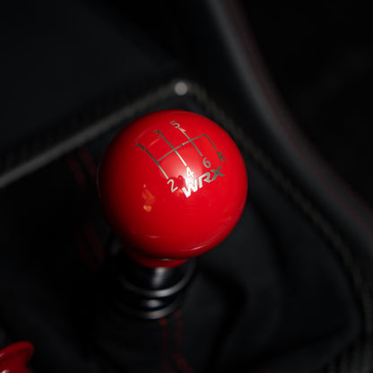 Billetworkz Weighted Shift Knob - 6 Speed WRX Standard Engraving - Subaru WRX 2015-2025