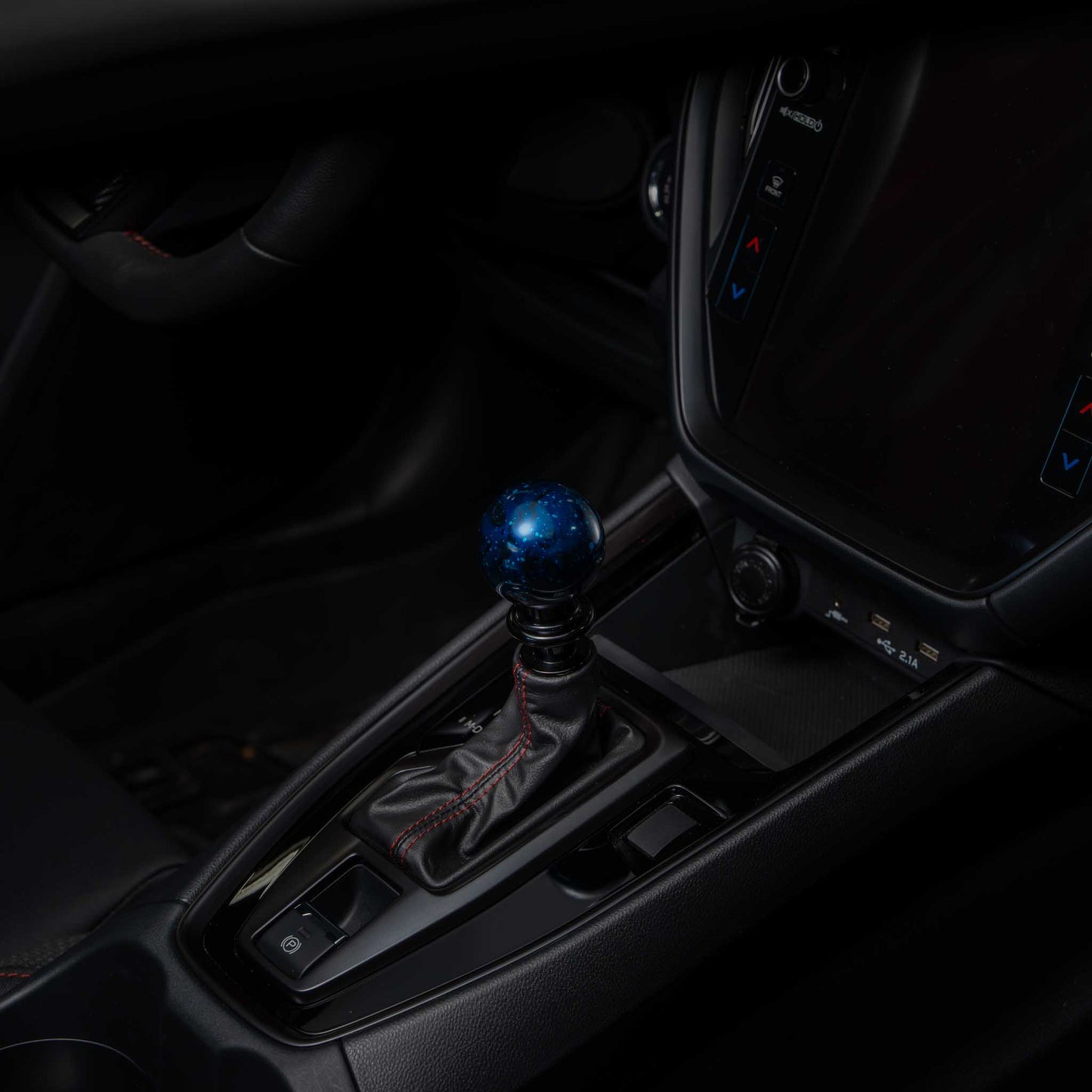 Billetworkz Automatic Shifter - Blue Cosmic Space - Fits Subaru CVT: WRX (2022+), Crosstrek (2024+), Forester (2025+), Impreza (2024+), Legacy/Outback (2015+)