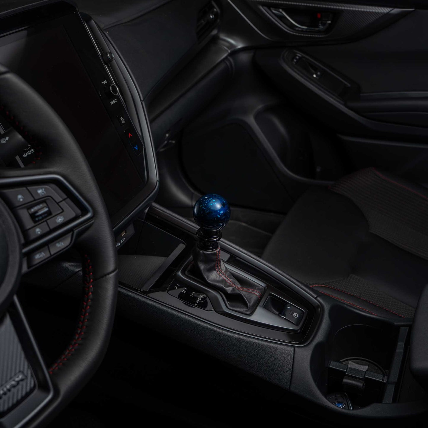 Billetworkz Automatic Shifter - Blue Cosmic Space - Fits Subaru CVT: WRX (2022+), Crosstrek (2024+), Forester (2025+), Impreza (2024+), Legacy/Outback (2015+)