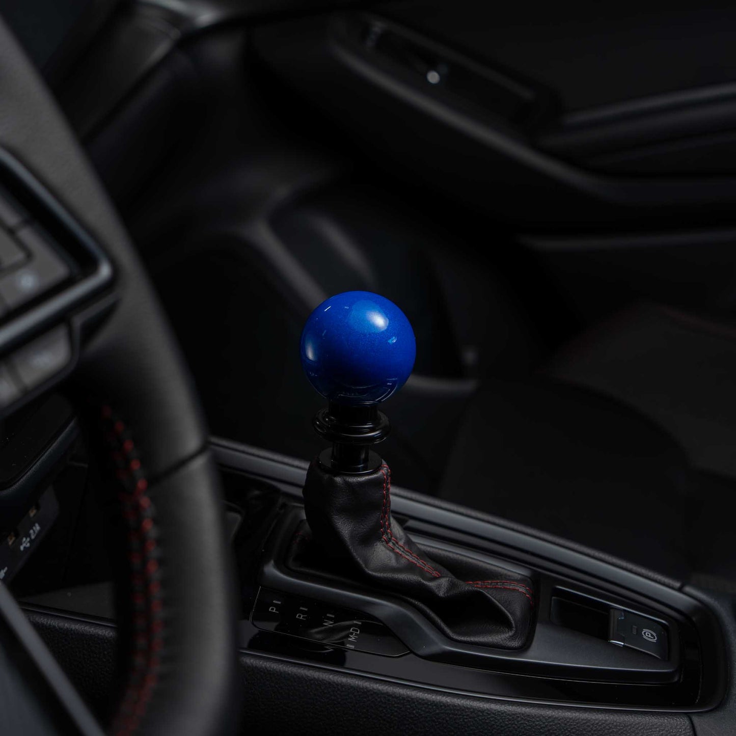 Billetworkz Automatic Shifter - Candy Blue - Fits Subaru CVT: WRX (15–21), Crosstrek (13–23), Forester (14–18), Impreza (12–23), Legacy/Outback (10–14)
