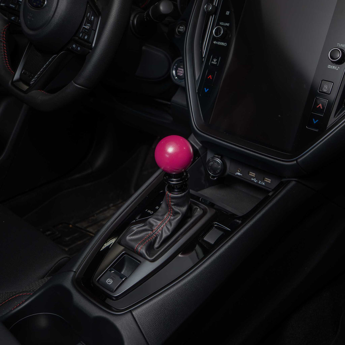 Billetworkz Automatic Shifter - Candy Pink - Fits Subaru CVT: WRX (2022+), Crosstrek (2024+), Forester (2025+), Impreza (2024+), Legacy/Outback (2015+)