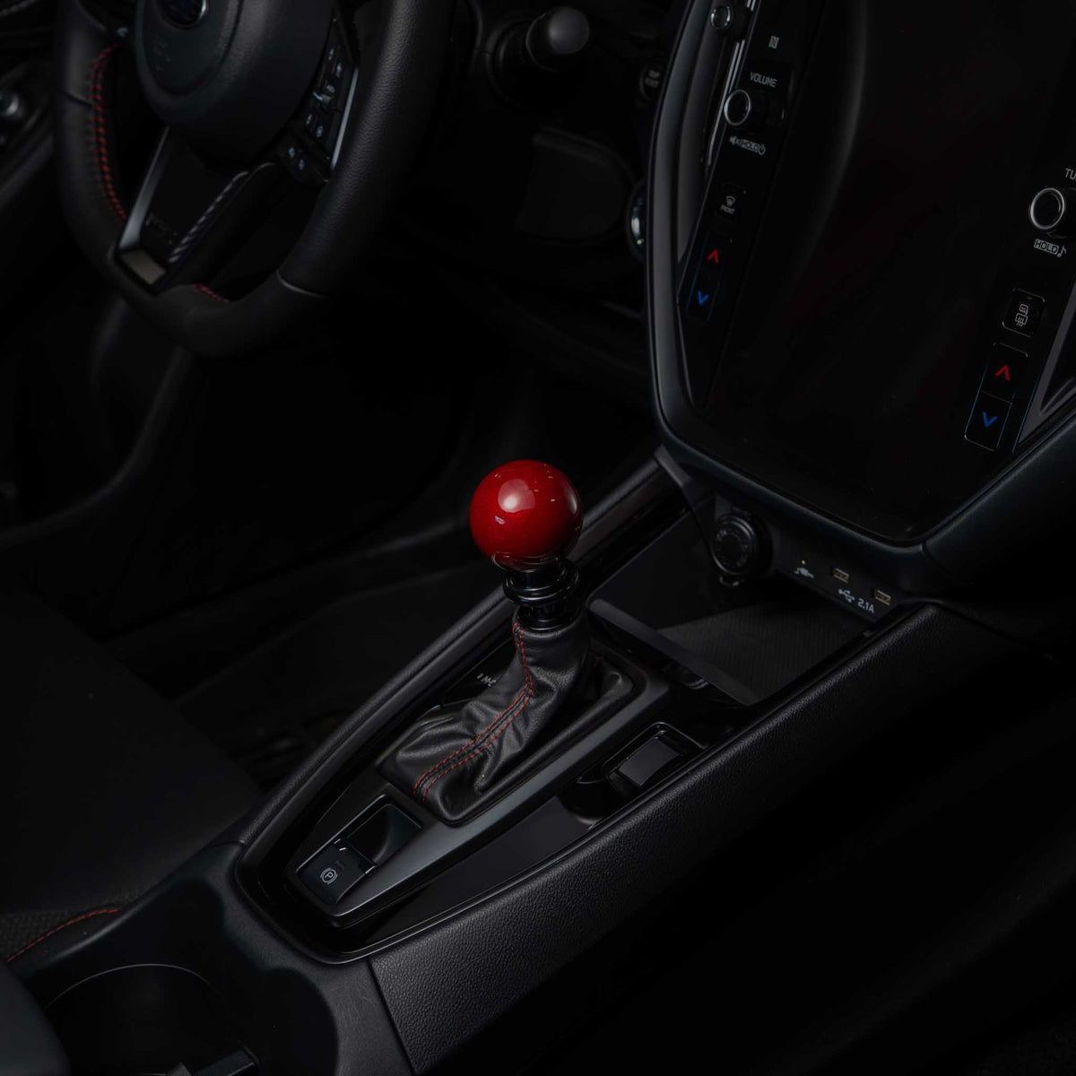 Billetworkz Automatic Shifter - Candy Red - Fits Subaru CVT: WRX (2022+), Crosstrek (2024+), Forester (2025+), Impreza (2024+), Legacy/Outback (2015+)