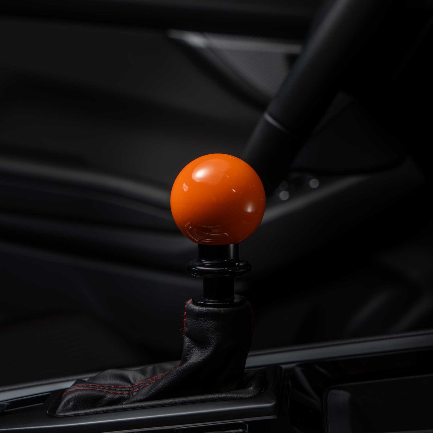 Billetworkz Automatic Shifter - Gloss Orange - Fits Subaru CVT: WRX (15–21), Crosstrek (13–23), Forester (14–18), Impreza (12–23), Legacy/Outback (10–14)