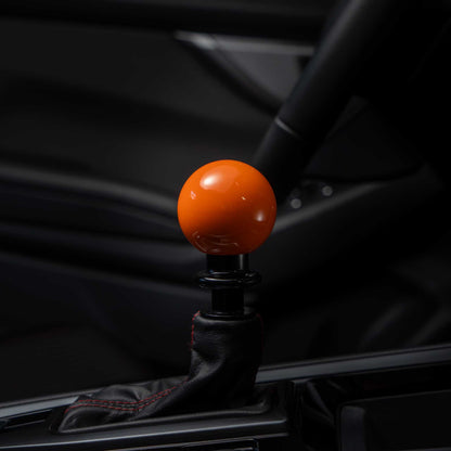Billetworkz Automatic Shifter - Gloss Orange - Fits Subaru CVT: WRX (15–21), Crosstrek (13–23), Forester (14–18), Impreza (12–23), Legacy/Outback (10–14)
