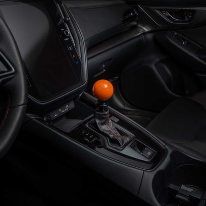 Billetworkz Automatic Shifter - Gloss Orange - Fits Subaru CVT: WRX (2022+), Crosstrek (2024+), Forester (2025+), Impreza (2024+), Legacy/Outback (2015+)
