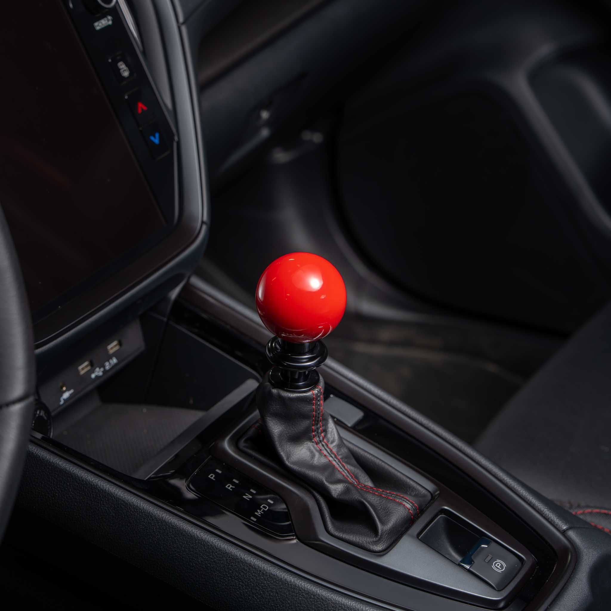 Billetworkz Automatic Shifter - Gloss Red - Fits Subaru CVT: WRX