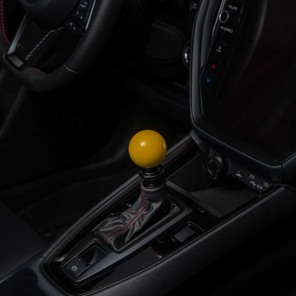 Billetworkz Automatic Shifter - Gloss Yellow - Fits Subaru CVT: WRX (2022+), Crosstrek (2024+), Forester (2025+), Impreza (2024+), Legacy/Outback (2015+)