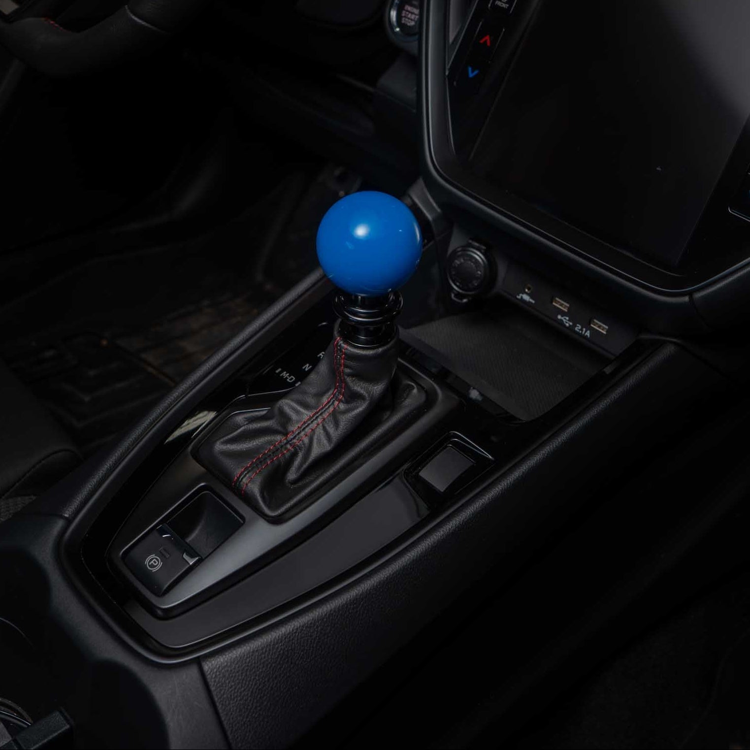 Billetworkz Automatic Shifter - Hyper Blue - Fits Subaru CVT: WRX