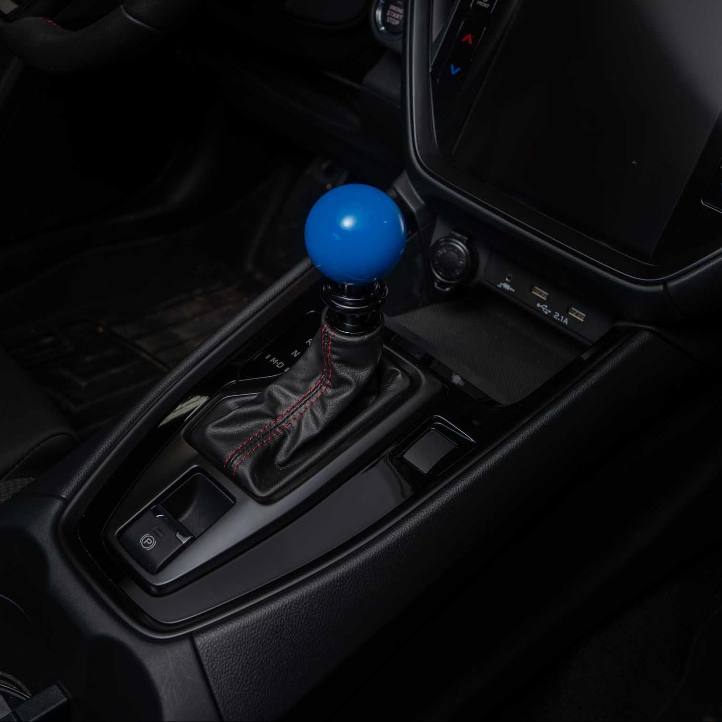 Billetworkz Automatic Shifter - Hyper Blue - Fits Subaru CVT: WRX (15–21), Crosstrek (13–23), Forester (14–18), Impreza (12–23), Legacy/Outback (10–14)