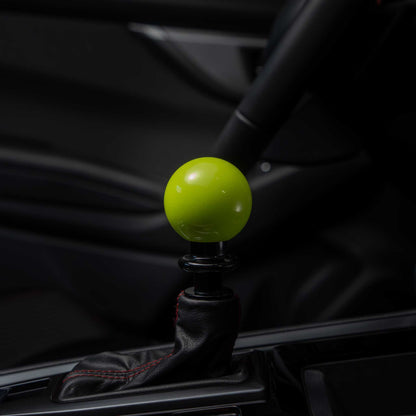 Billetworkz Automatic Shifter - Neon Yellow - Fits Subaru CVT: WRX (15–21), Crosstrek (13–23), Forester (14–18), Impreza (12–23), Legacy/Outback (10–14)