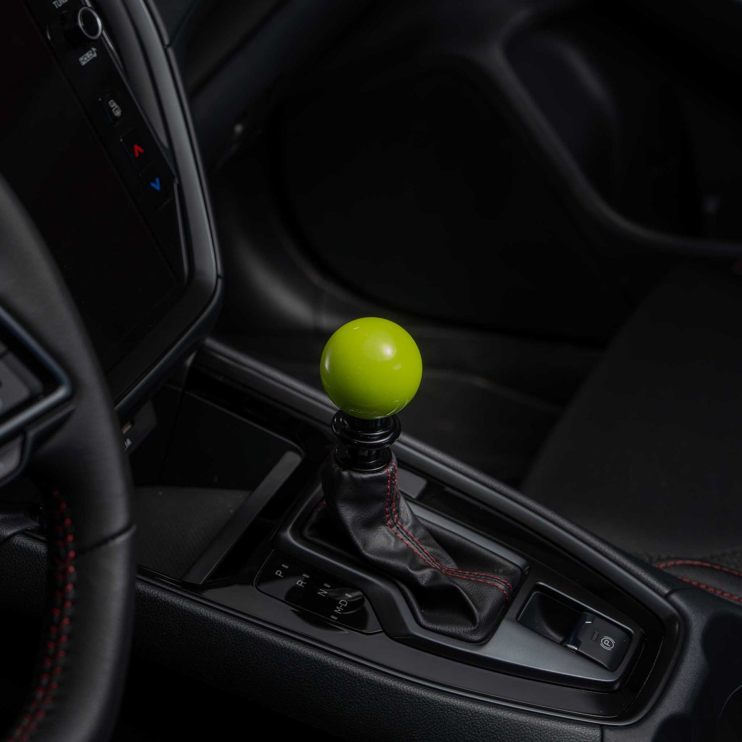 Billetworkz Automatic Shifter - Neon Yellow - Fits Subaru CVT: WRX (15–21), Crosstrek (13–23), Forester (14–18), Impreza (12–23), Legacy/Outback (10–14)