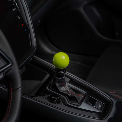 Billetworkz Automatic Shifter - Neon Yellow - Fits Subaru CVT: WRX (15–21), Crosstrek (13–23), Forester (14–18), Impreza (12–23), Legacy/Outback (10–14)