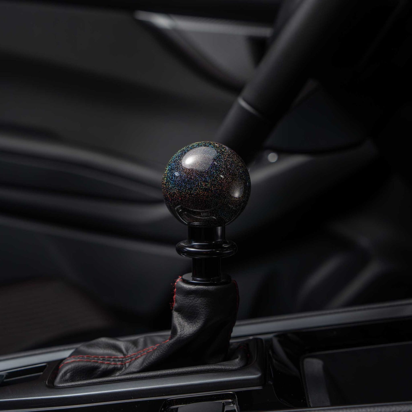 Billetworkz Automatic Shifter - Rainbow Sparkle - Fits Subaru CVT: WRX (15–21), Crosstrek (13–23), Forester (14–18), Impreza (12–23), Legacy/Outback (10–14)