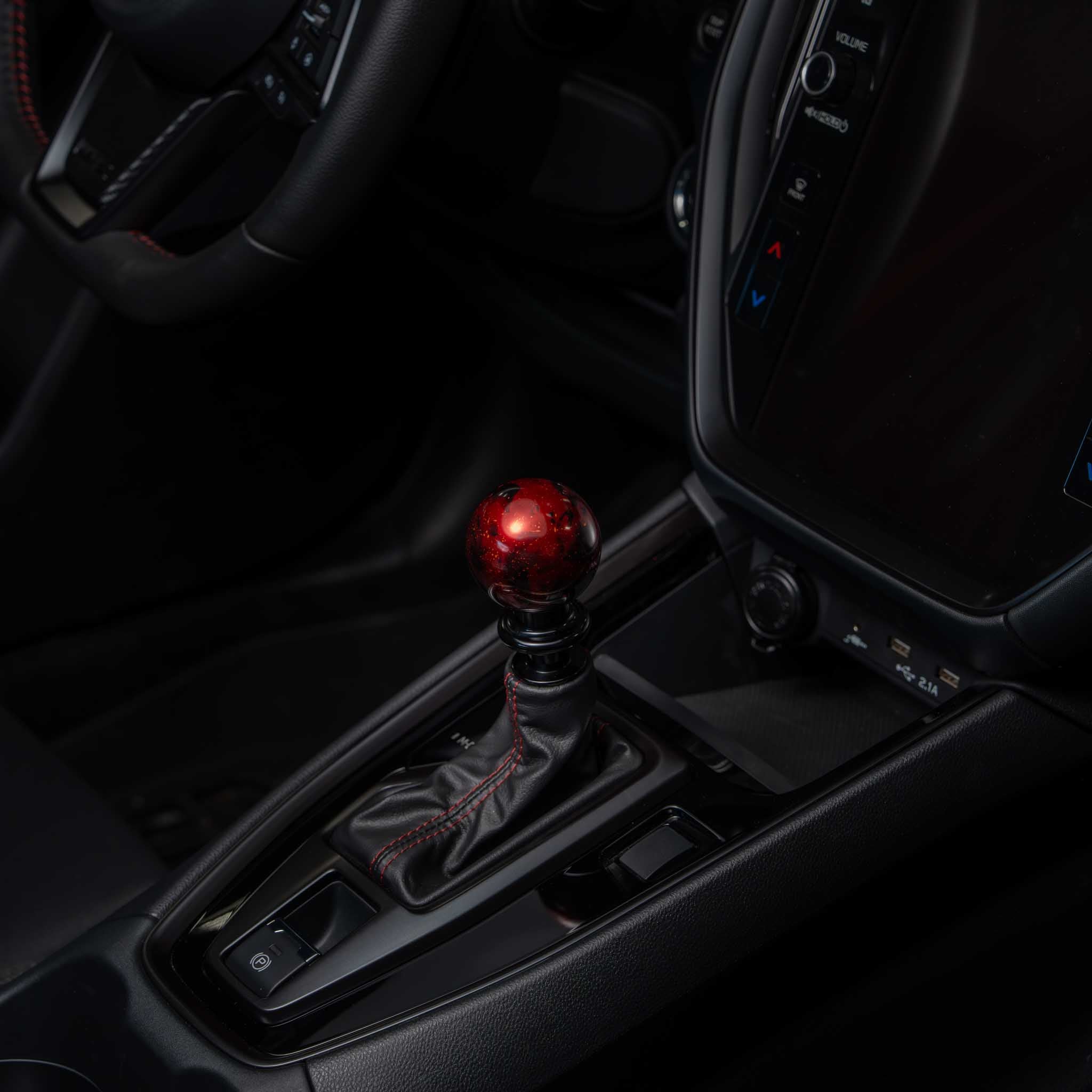 Billetworkz Automatic Shifter - Red Cosmic Space - Fits Subaru CVT