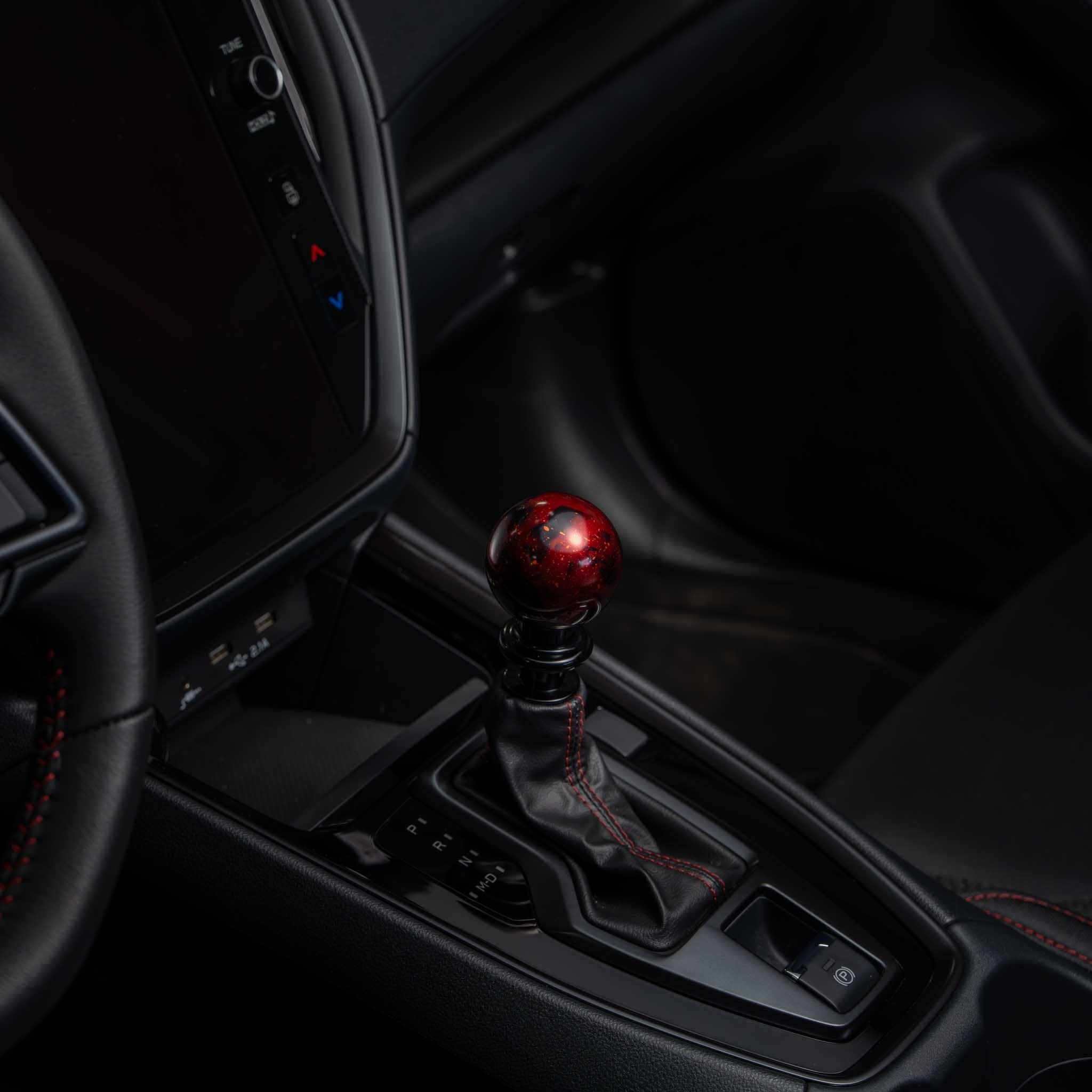 Billetworkz Automatic Shifter - Red Cosmic Space - Fits Subaru CVT