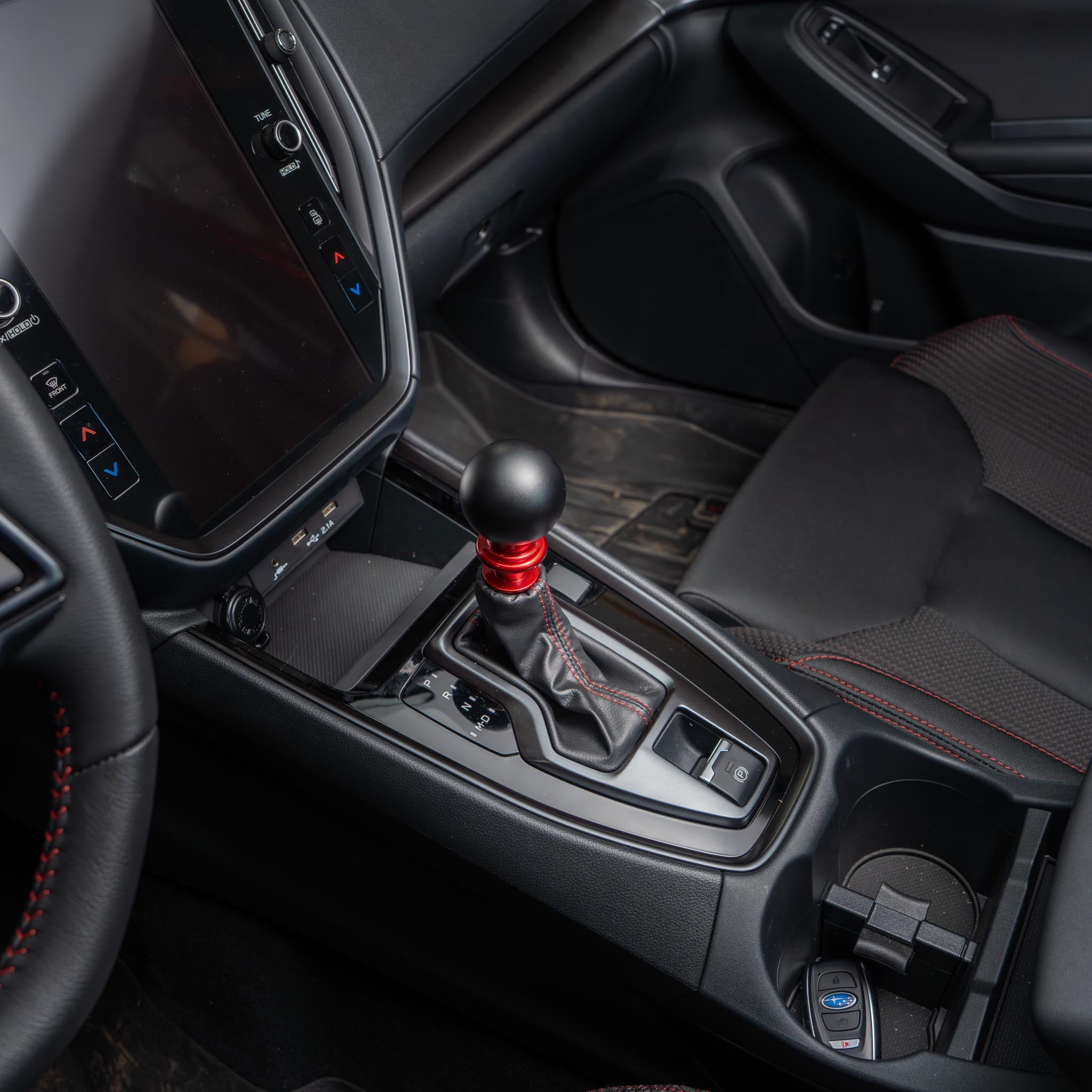 Billetworkz Automatic Shifter - Matte Black - Fits Subaru CVT: WRX