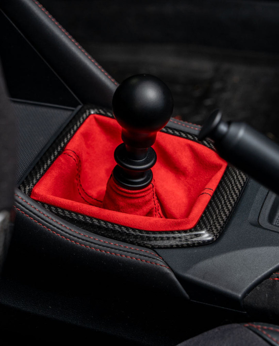 Billetworkz Alcantara Kit (Pro): Shift Boot, E-Brake Boot Kit and Door Pull Straps (1 Set) – Subaru WRX 2022+