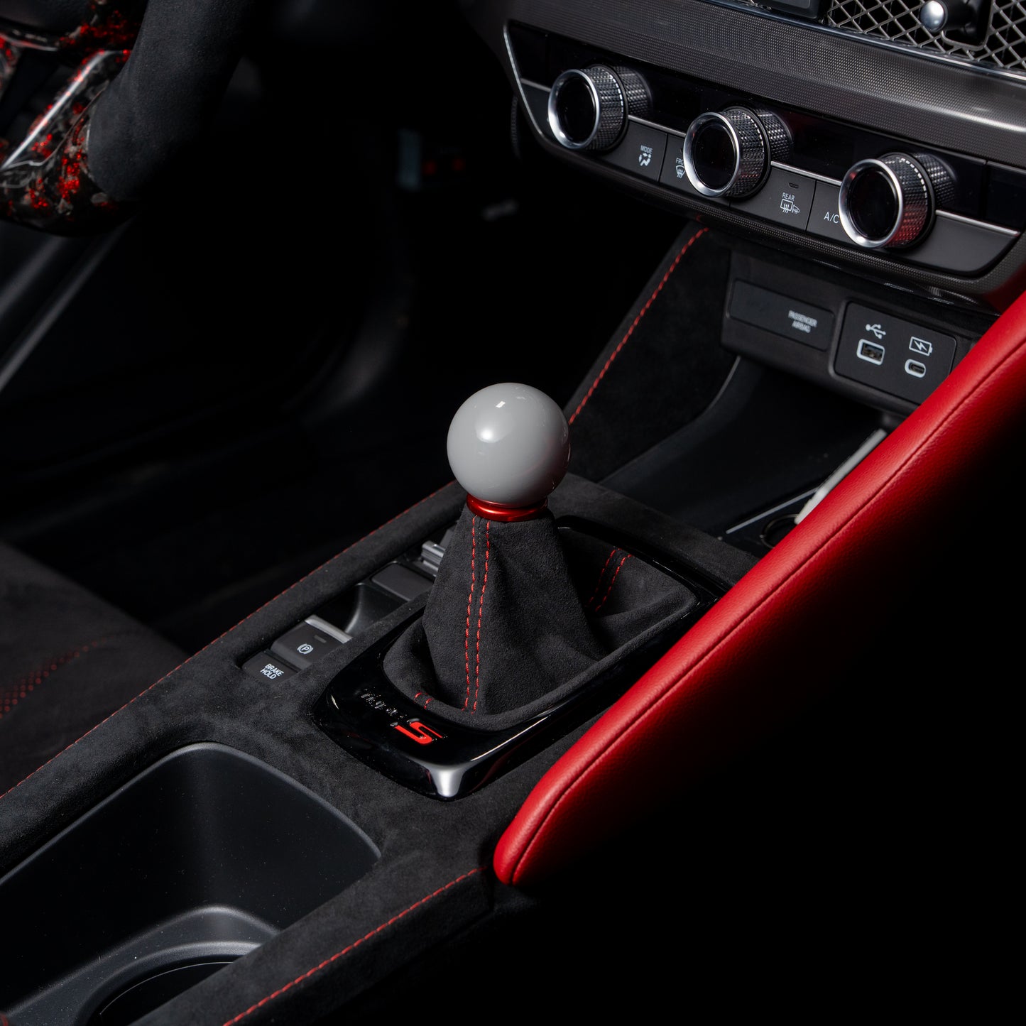 Billetworkz Weighted Shift Knob - 6-Speed Velocity Engraving - Acura Fitment