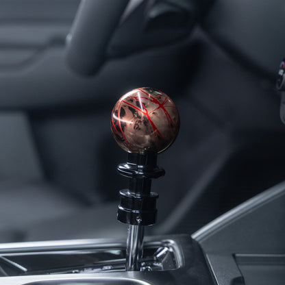 Billetworkz Automatic Shifter - Black Smoke w/ Red Splash - Fits Subaru CVT: WRX (2022+), Crosstrek (2024+), Forester (2025+), Impreza (2024+), Legacy/Outback (2015+)