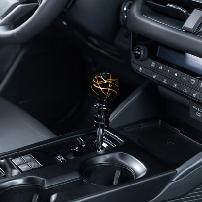 Billetworkz Automatic Shifter - Black w/ Gold Splash - WRX (2022+), Crosstrek (2024+), Forester (2025+), Impreza (2024+), Legacy/Outback (2015+)