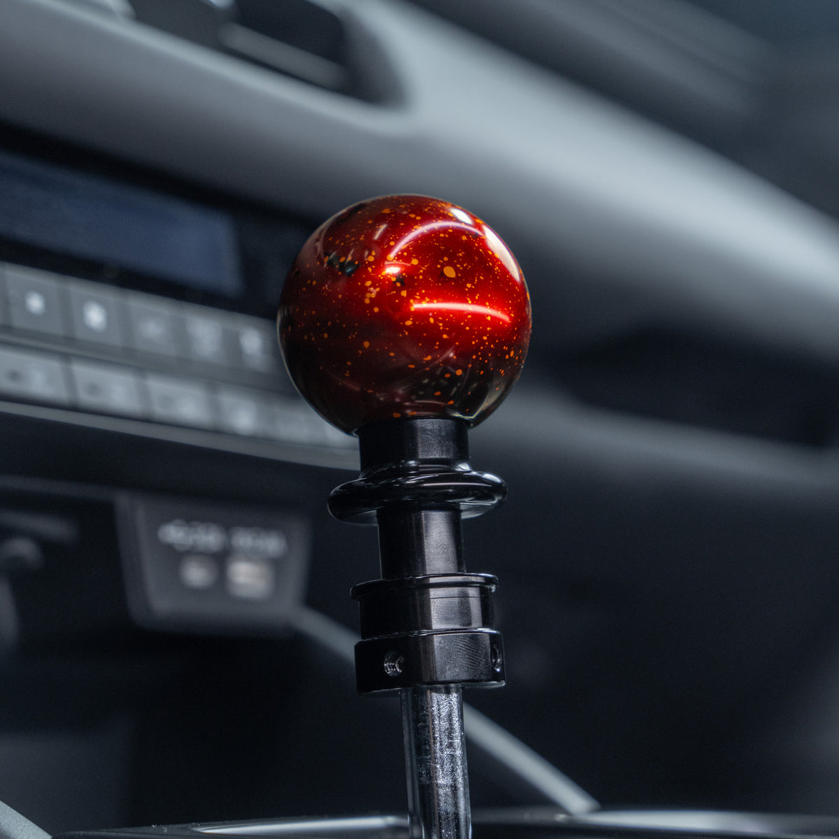Billetworkz Automatic Shifter - Red Cosmic Space - Fits Subaru CVT: WRX (2022+), Crosstrek (2024+), Forester (2025+), Impreza (2024+), Legacy/Outback (2015+)