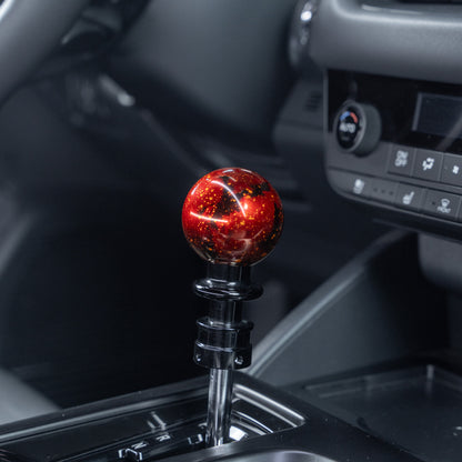 Billetworkz Automatic Shifter - Red Cosmic Space - Fits Subaru CVT: WRX (2022+), Crosstrek (2024+), Forester (2025+), Impreza (2024+), Legacy/Outback (2015+)