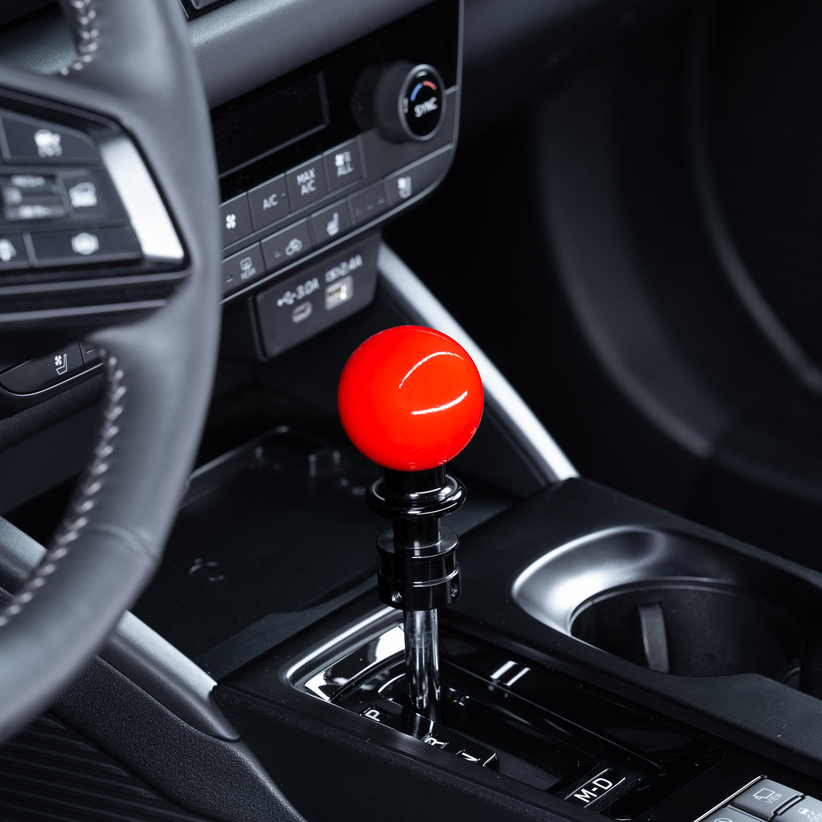 Billetworkz Automatic Shifter - Gloss Red - Fits Subaru CVT: WRX (2022+), Crosstrek (2024+), Forester (2025+), Impreza (2024+), Legacy/Outback (2015+)