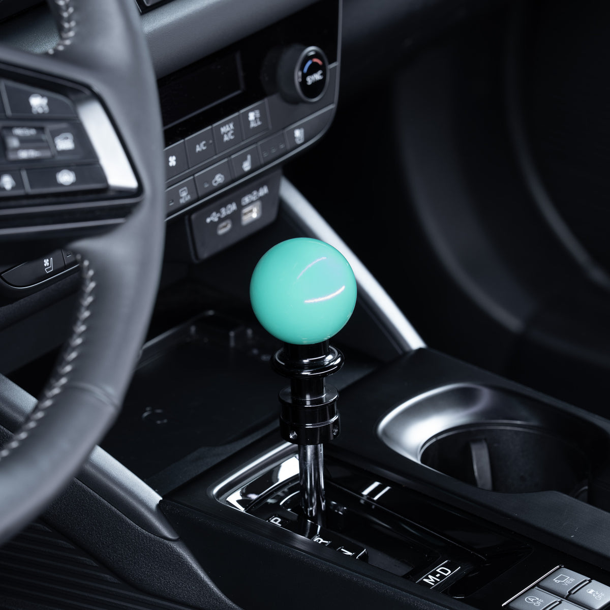 Billetworkz Automatic Shifter - Hyper Teal - Fits Subaru CVT: WRX (2022+), Crosstrek (2024+), Forester (2025+), Impreza (2024+), Legacy/Outback (2015+)