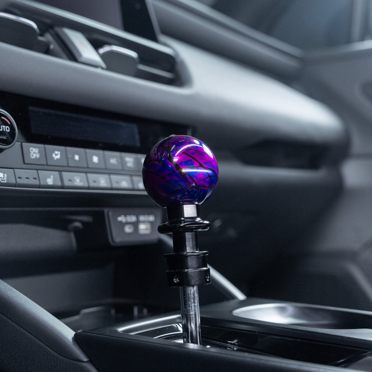 Billetworkz Automatic Shifter - Nebula w/ Black Splash - Fits Subaru CVT: WRX (2022+), Crosstrek (2024+), Forester (2025+), Impreza (2024+), Legacy/Outback (2015+)