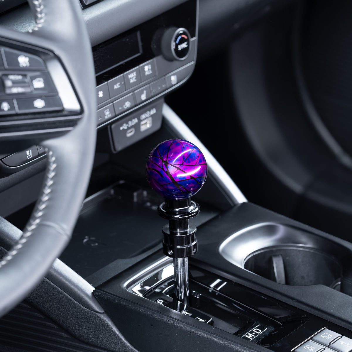 Billetworkz Automatic Shifter - Nebula w/ Black Splash - Fits Subaru CVT: WRX (2022+), Crosstrek (2024+), Forester (2025+), Impreza (2024+), Legacy/Outback (2015+)