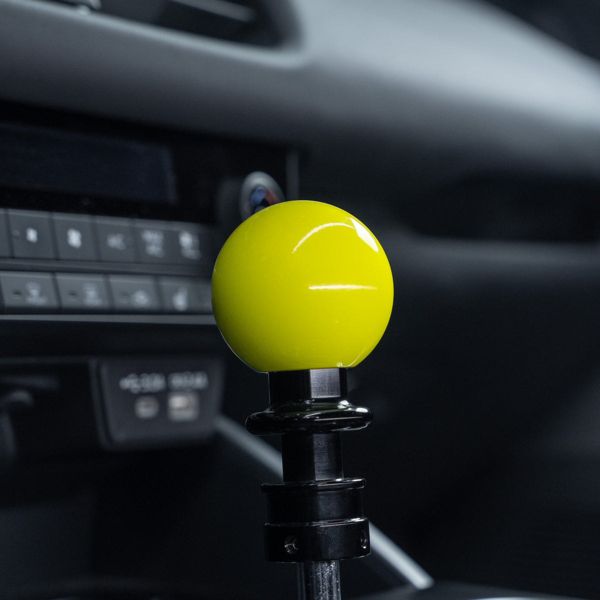 Billetworkz Automatic Shifter - Neon Yellow - Fits Subaru CVT: WRX (2022+), Crosstrek (2024+), Forester (2025+), Impreza (2024+), Legacy/Outback (2015+)