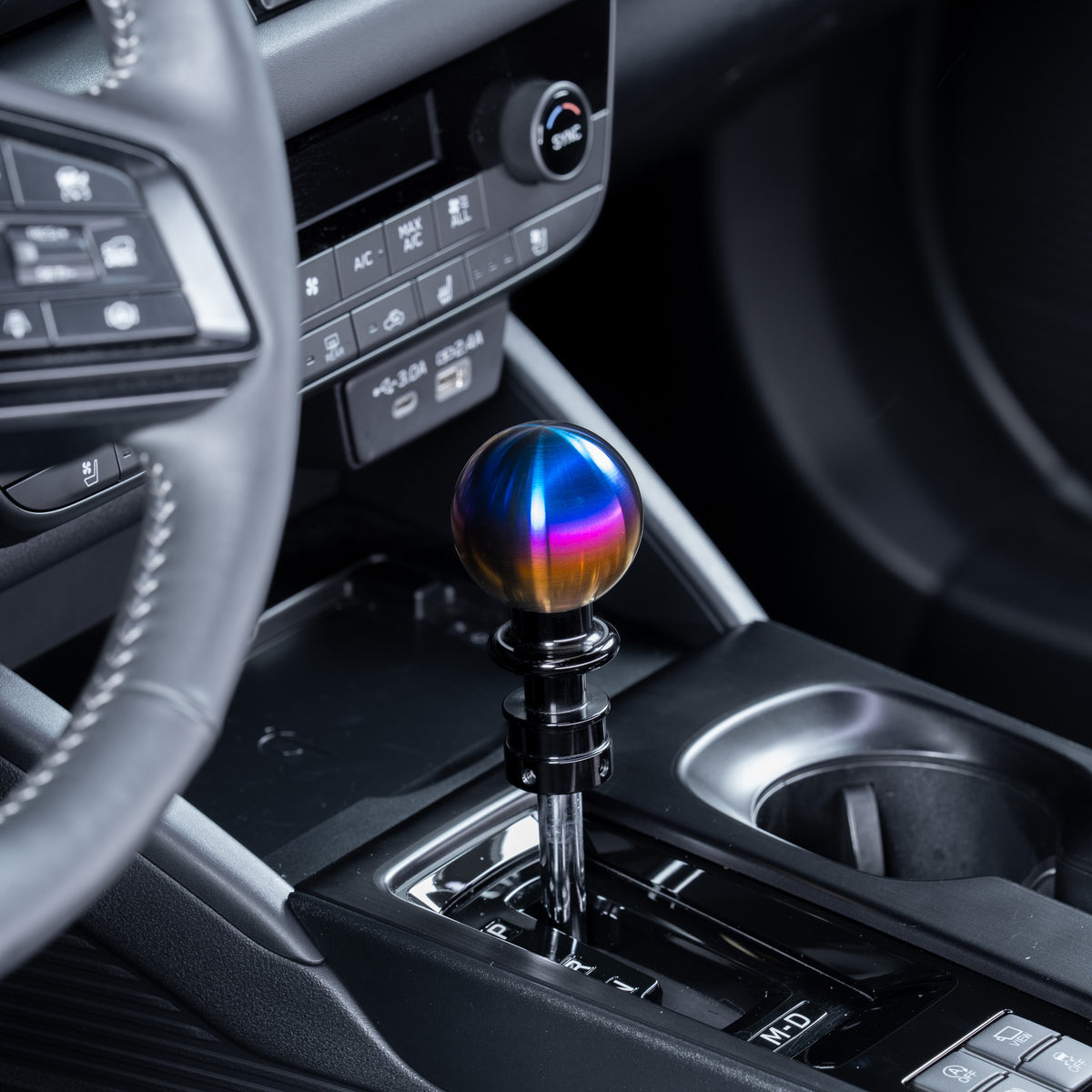 Billetworkz Titanium Torched Automatic Shifter - Fits Subaru CVT: WRX (2022+), Crosstrek (2024+), Forester (2025+), Impreza (2024+), Legacy/Outback (2015+)