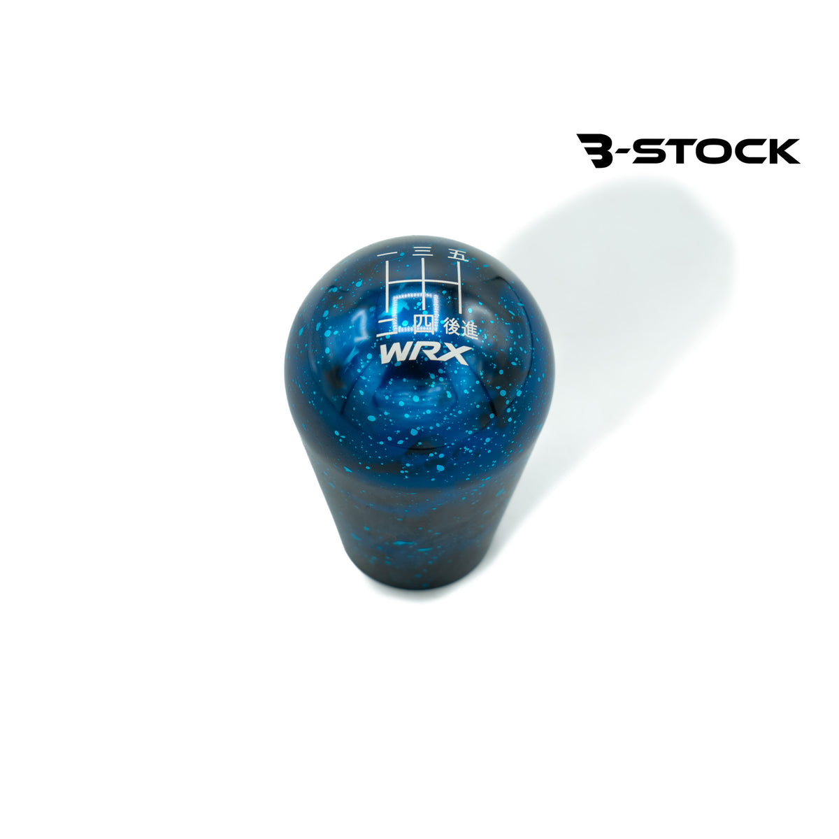 B-Stock Anodized Shift Knob – Tall Teardrop – Blue Cosmic Space – Japanese 5-Speed + WRX