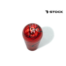 B-Stock Anodized Shift Knob – Tall Teardrop – Red w/Black Splash – Japanese 5-Speed + Evil M