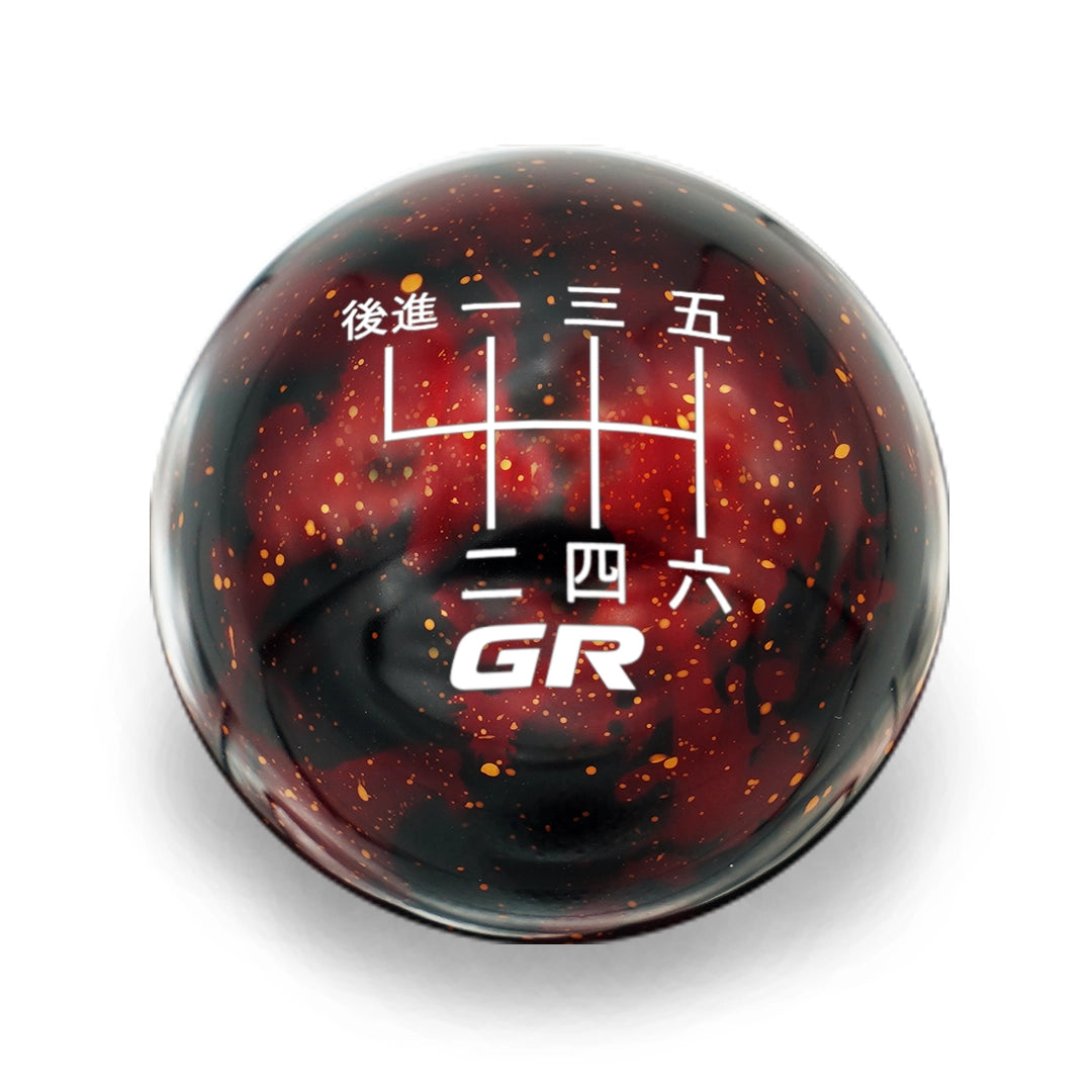 ジキロ　紅溜丸形　時代 Billetworkz Cosmic Space Shift Knob 6-Speed Japanese GR Engraving