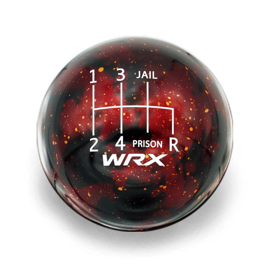 Billetworkz Cosmic Space Shift Knob - 6 Speed WRX Jail-Prison Engraving - Subaru WRX 2015-2025