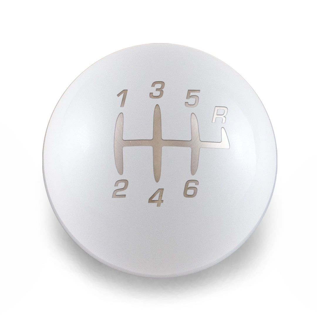 Weighted Shift Knob - 6-Speed Retro Engraving for Chevrolet Camaro V6 LT and LS (2016-2024) WITH Boot Retainer