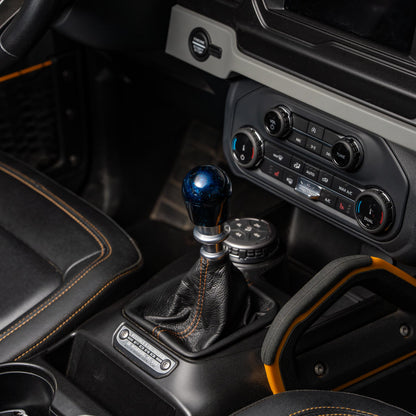 Billetworkz Cosmic Space Shift Knob - 6-Speed with Crawl Engraving for Ford Bronco Manual (2021+)