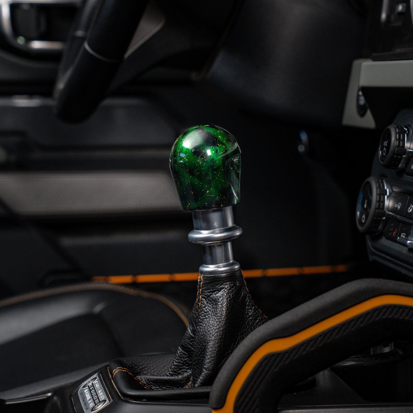 Billetworkz Shift Knob - Green Cosmic Space - Fits Ford Bronco 6-Speed (2021+)