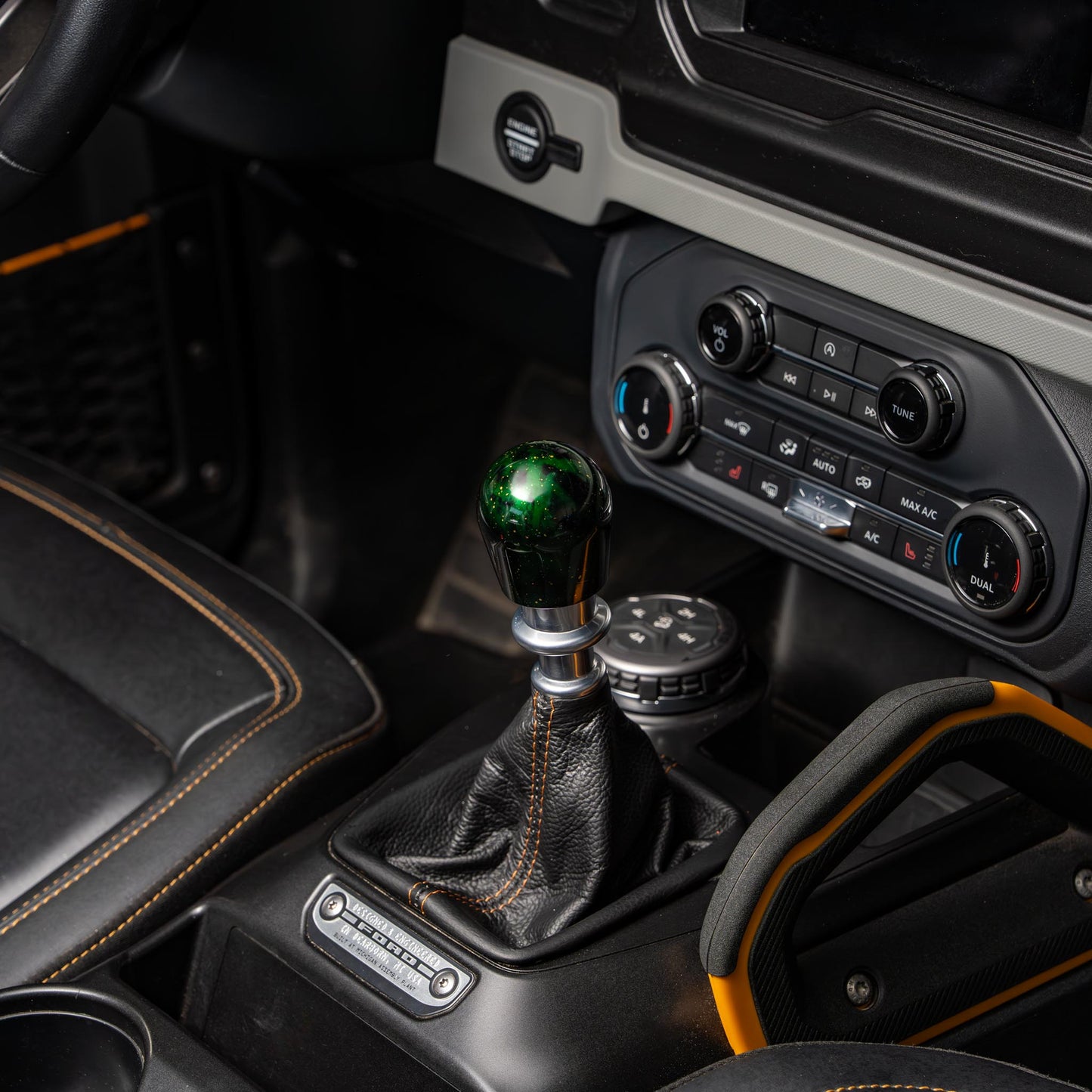 Billetworkz Shift Knob - Green Cosmic Space - Fits Ford Bronco 6-Speed (2021+)