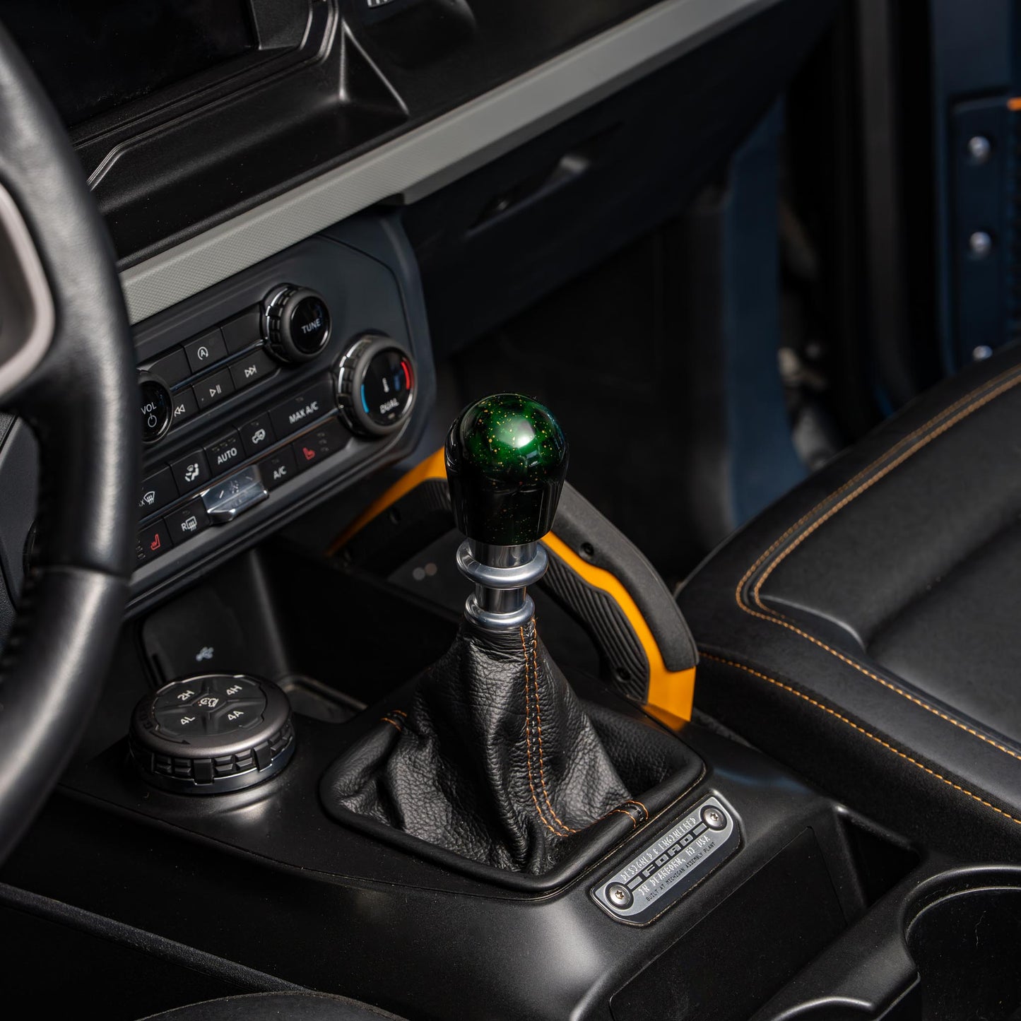 Billetworkz Shift Knob - Green Cosmic Space - Fits Ford Bronco 6-Speed (2021+)