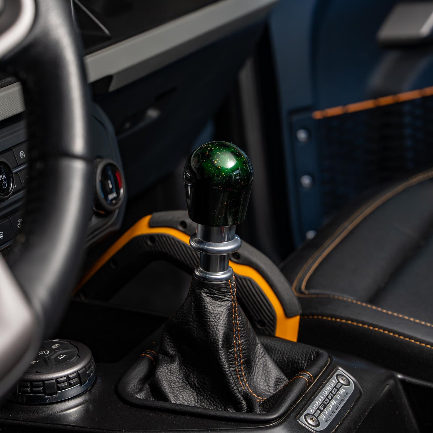 Billetworkz Shift Knob - Green Cosmic Space - Fits Ford Bronco 6-Speed (2021+)