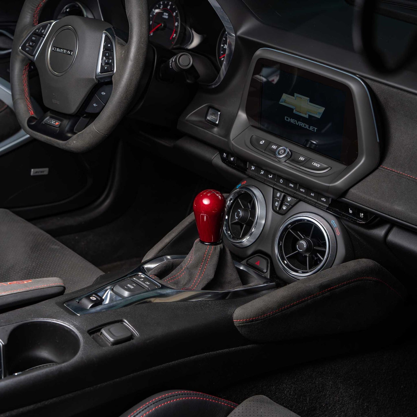 Billetworkz Weighted Shift Knob - Retro Engraving for Chevrolet Camaro V6 LT and LS (2016-2024)