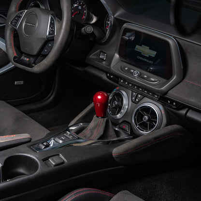 Billetworkz Weighted Shift Knob - Retro Engraving for Chevrolet Camaro V6 LT and LS (2016-2024)