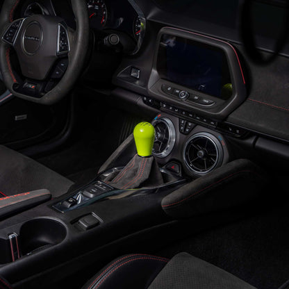 Billetworkz Weighted Shift Knob - Retro Engraving for Chevrolet Camaro 6-Speed (2016-2024)