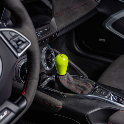 Billetworkz Weighted Shift Knob - Retro Engraving for Chevrolet Camaro 6-Speed (2016-2024)